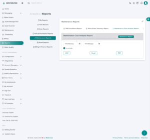 Generate and export reports of all kinds in CSV, Excel, or PDF formats.